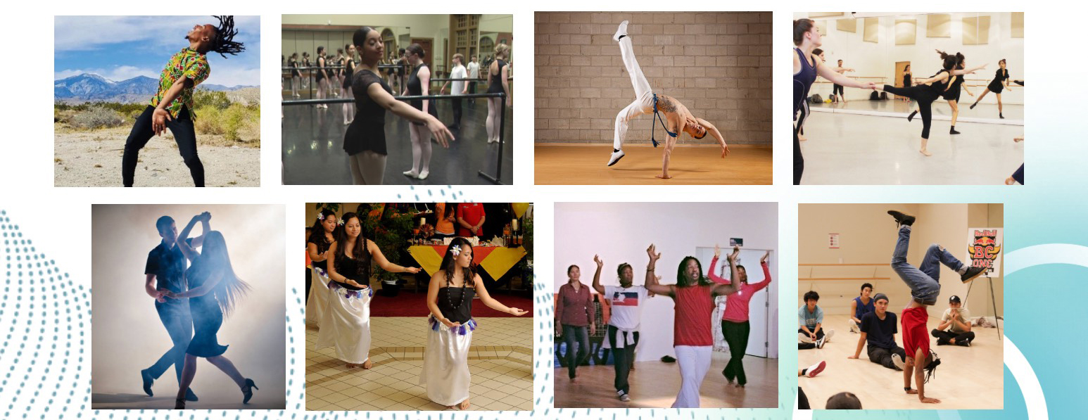 various images of people dancing